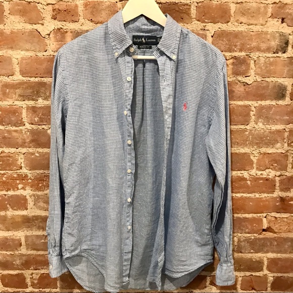 PRIVATELY SOLD!!! Ralph Lauren linen blue and - Picture 9 of 9